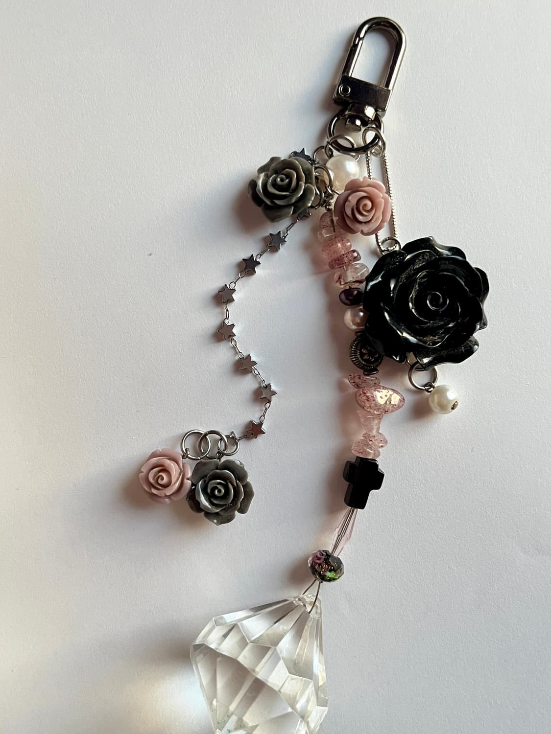 장미꽃 샹들리에 핸드메이드 키링 상품이미지3