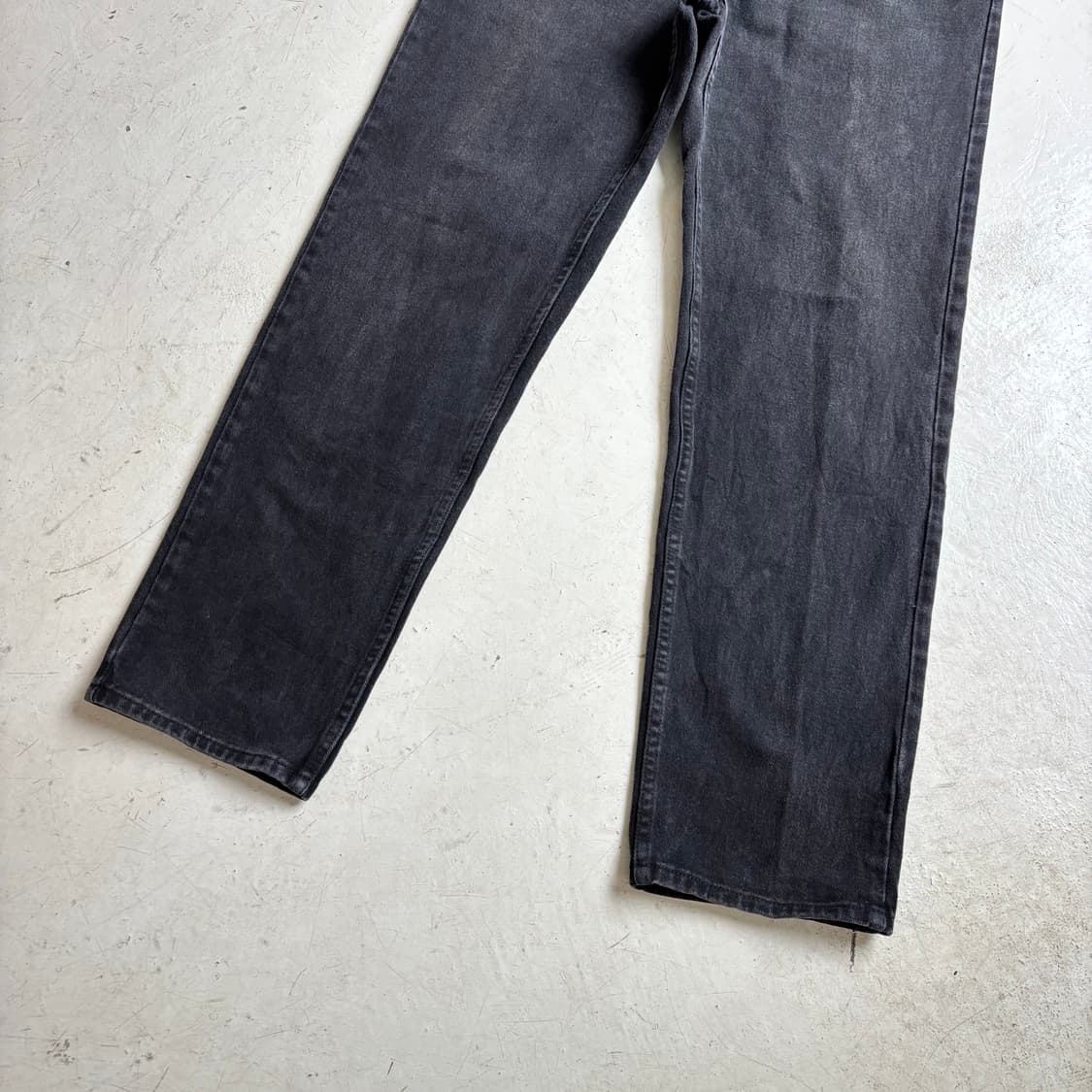 00s LEE 빈티지 흑청 데님팬츠 36x32 상품이미지3