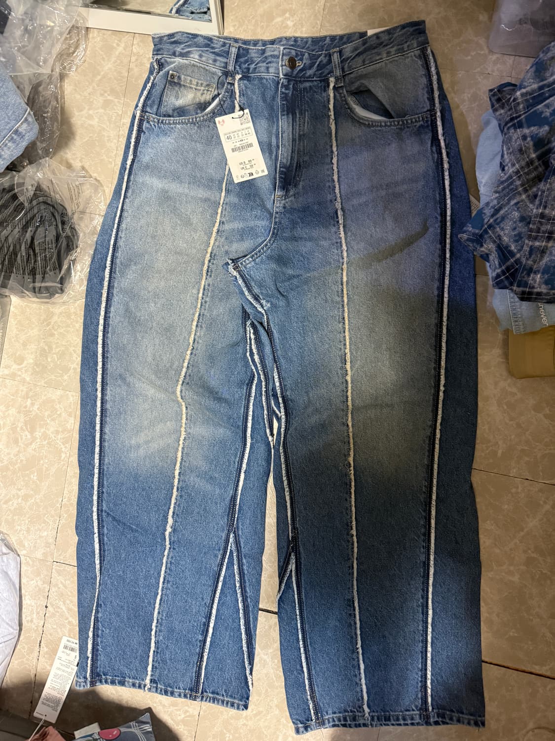 40사이즈 자라 배기핏 데님 팬츠 0840/421 상품이미지6