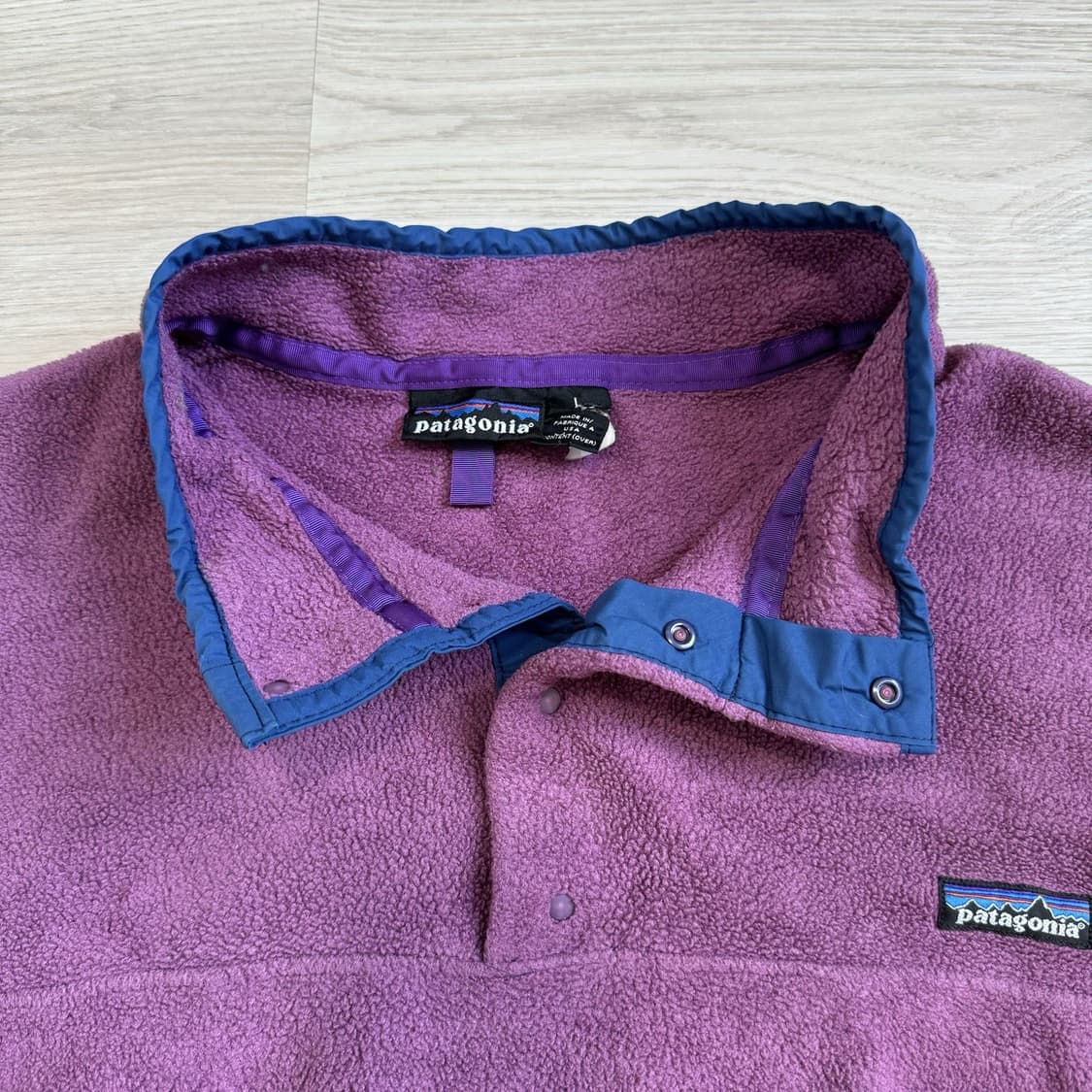 94FW 파타고니아 신칠라 스냅-T 퍼플/네이비 USA 상품이미지2