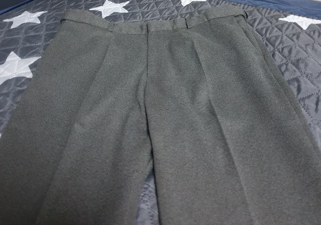 PERI JENSON 이중직원단 스판 밑단사이드 컷팅 슬랙스(37~38) 상품이미지2