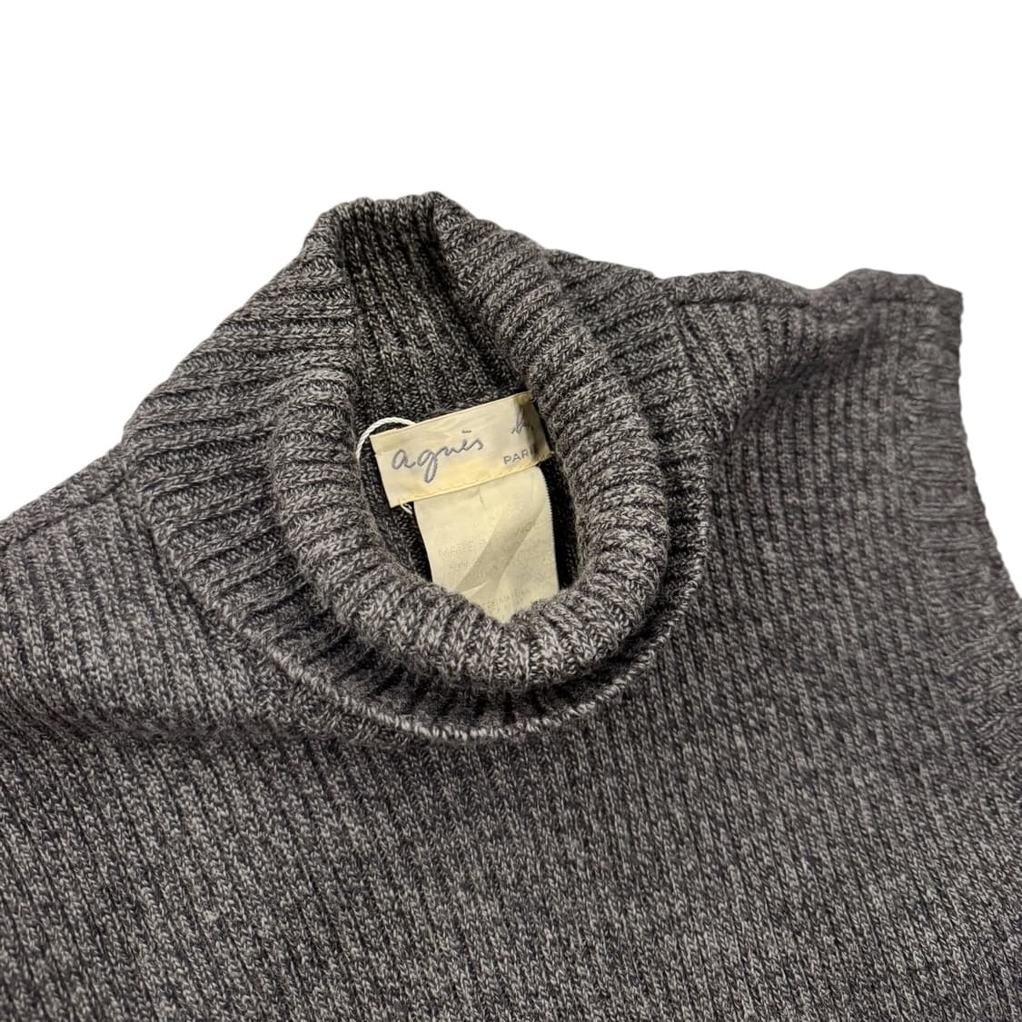 Agnes B 아네스베 터틀넥 베스트 차콜 상품이미지3