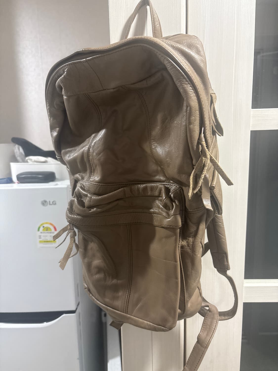 빈티지 가죽 백팩 상품이미지1
