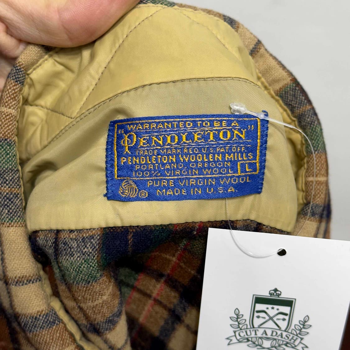 80s 펜들턴 버진 울 체크 셔츠 USA 상품이미지5
