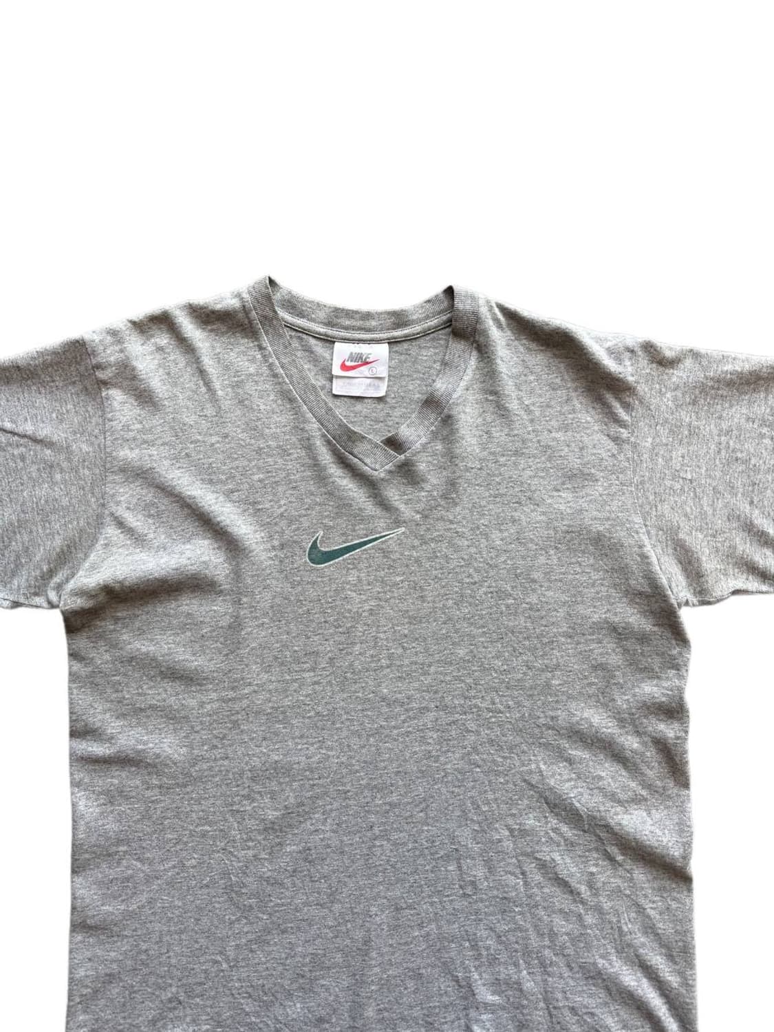 Late 90s 나이키 센터 스우시 브이넥 티셔츠 상품이미지3