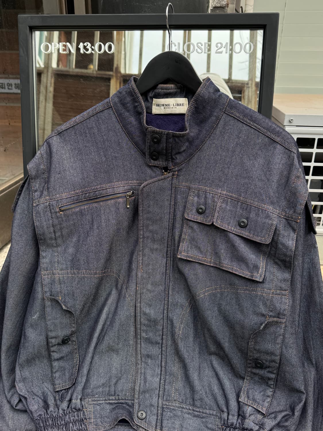 Homme Libre 멀티포켓 데님 봄버자켓  상품이미지2