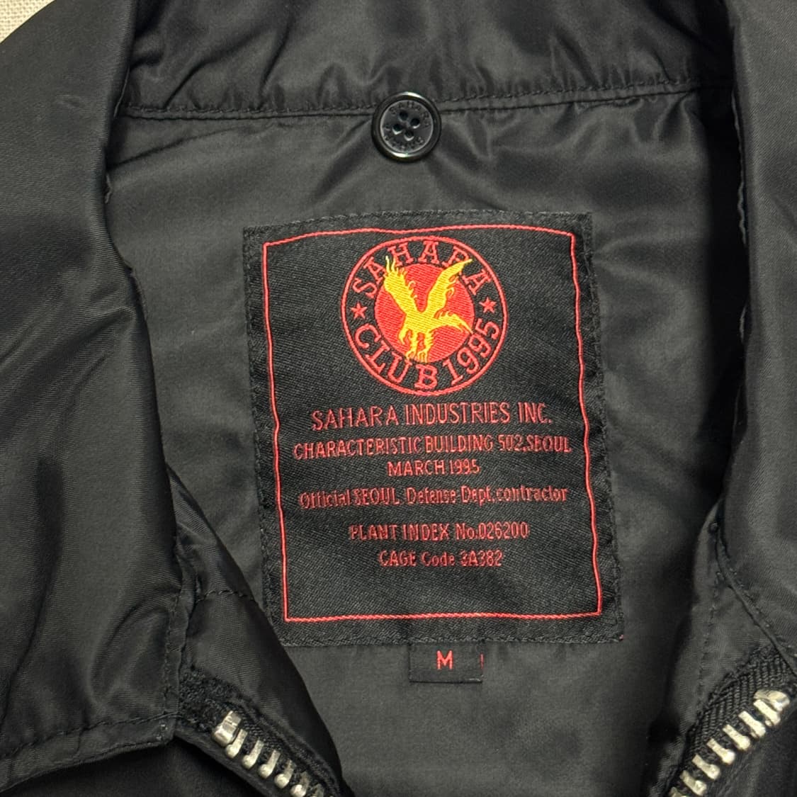 사하라 신슐레이트 패치 크롭 봄버 ma1 M 상품이미지5
