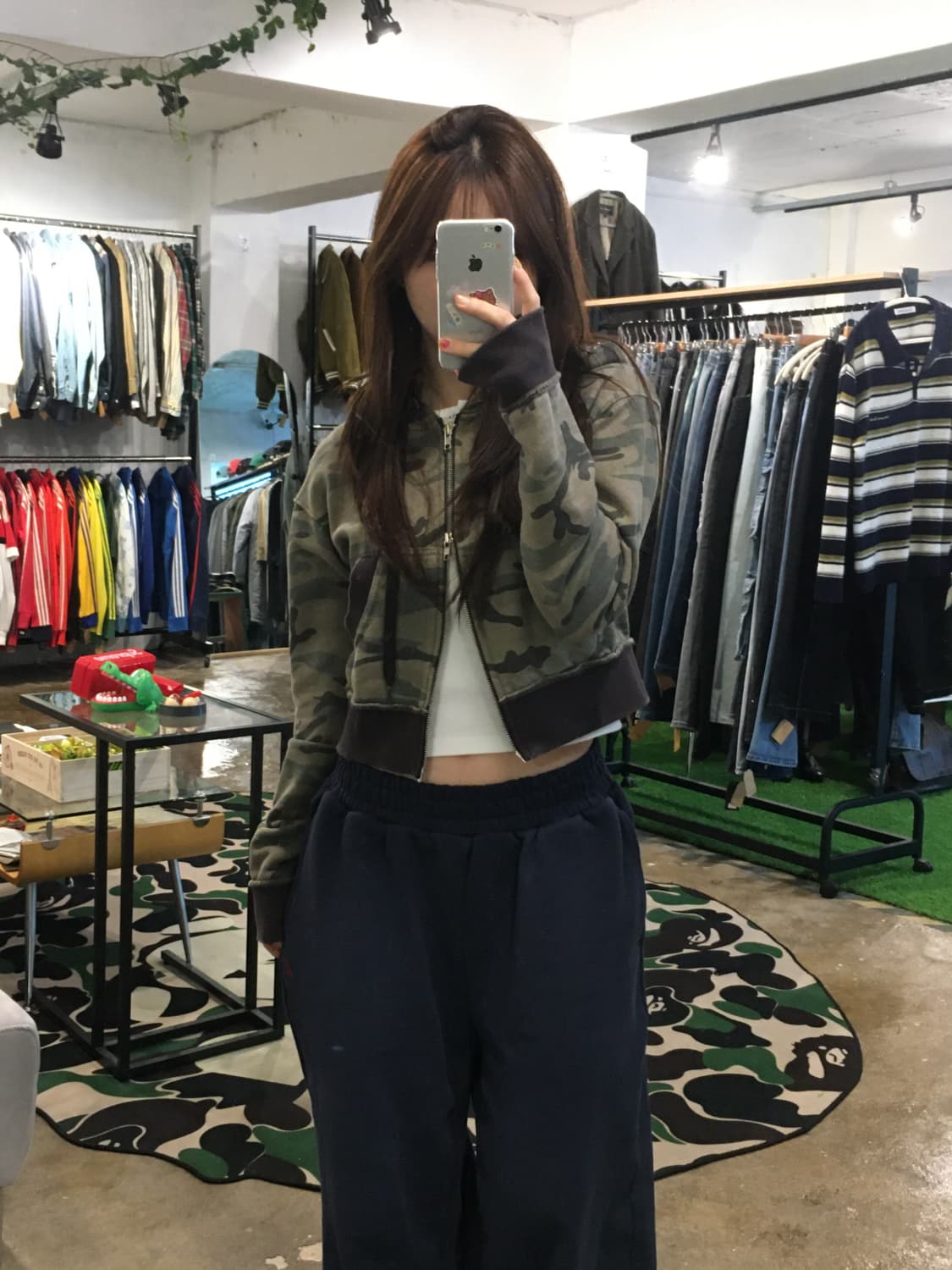 Gila 길라 아카이브 밀리터리 크롭 후드집업 상품이미지3