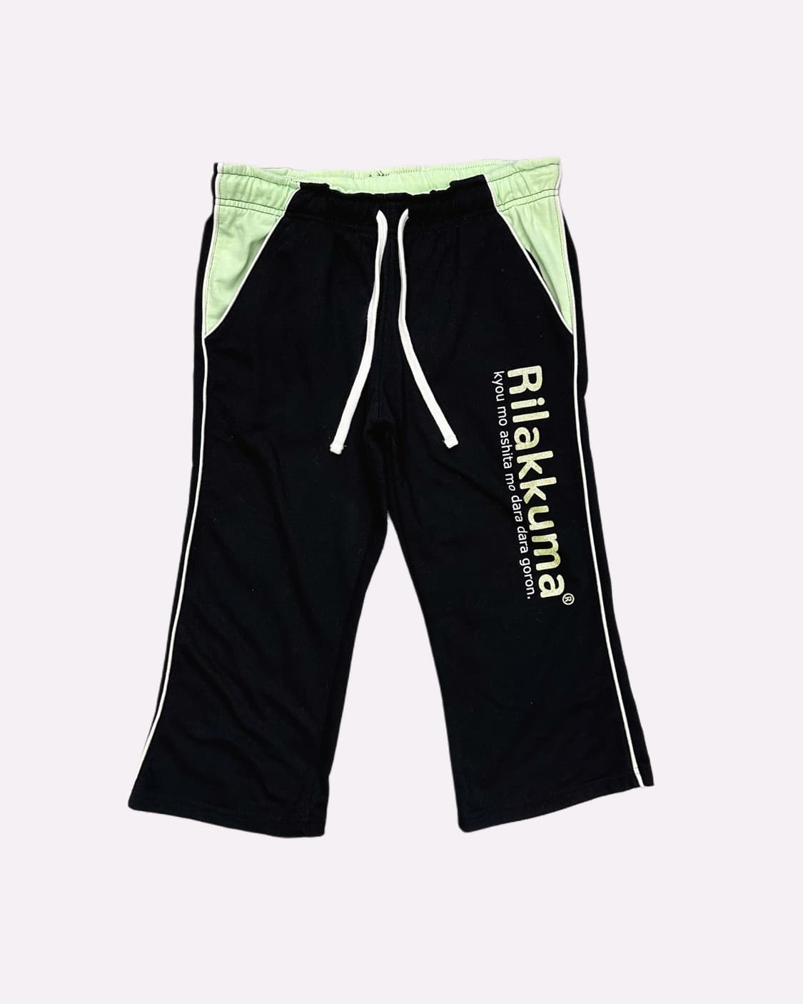 RILAKKUMA logo capri sweat pants 상품이미지2