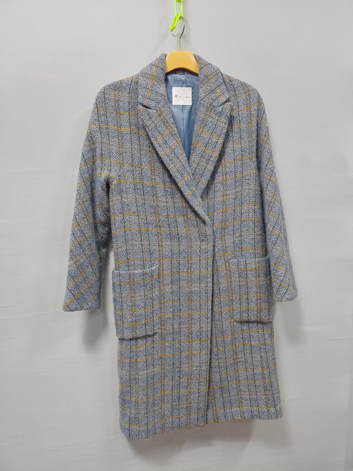 잇미샤 체크 롱코트 영성 55~66 상품이미지1