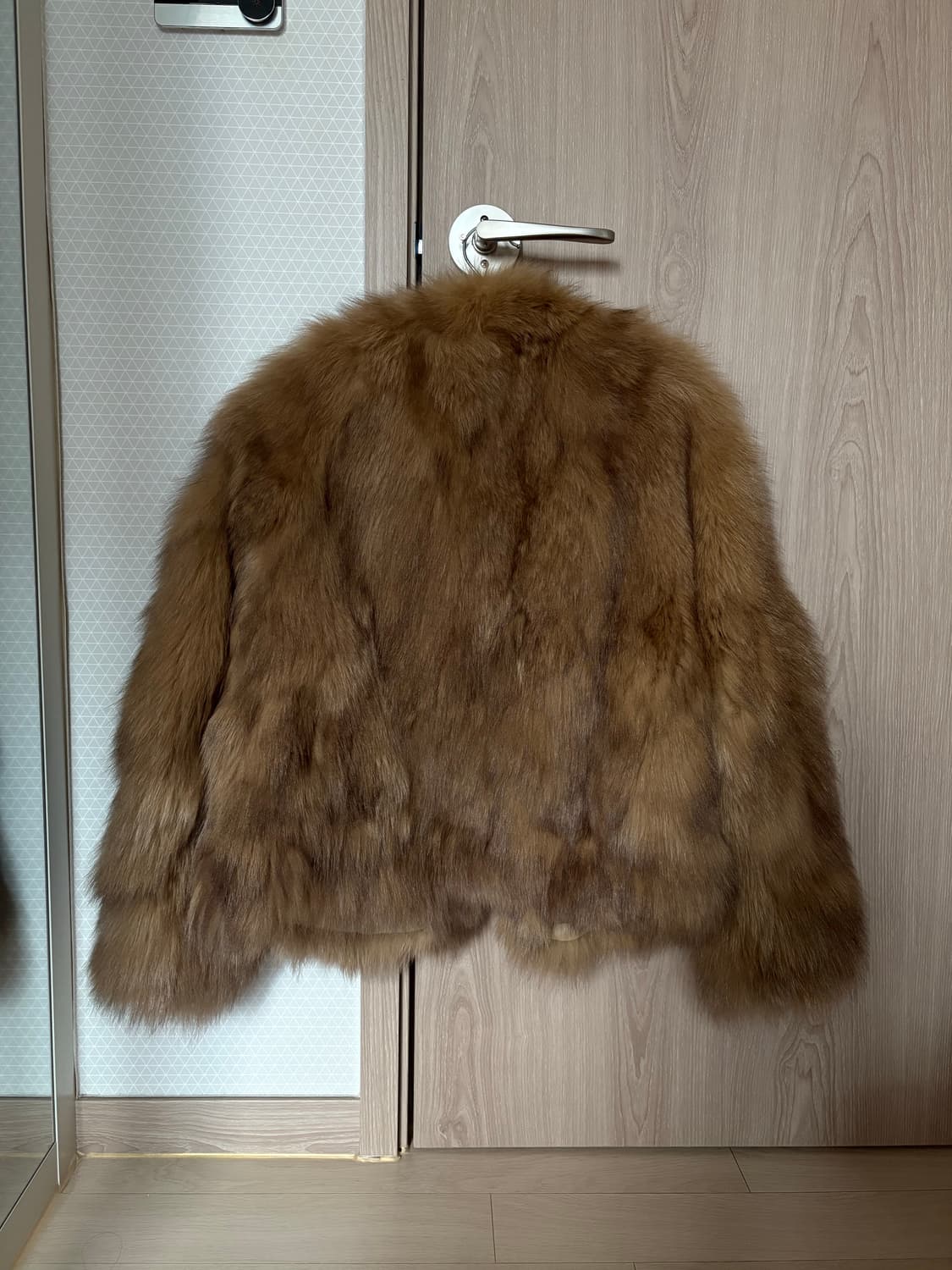 Msbeast 폭스 퍼 자켓 브라운 M 상품이미지6