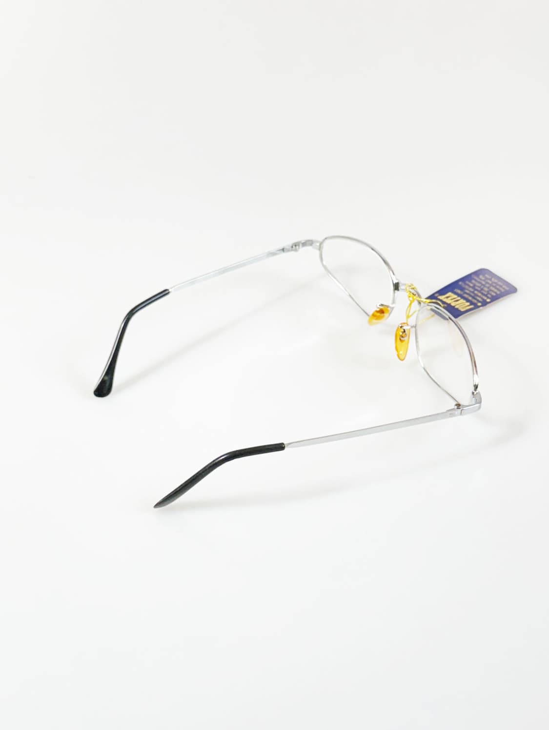 90s VORTEX 실버 메탈 오벌 프레임 빈티지 안경 상품이미지4