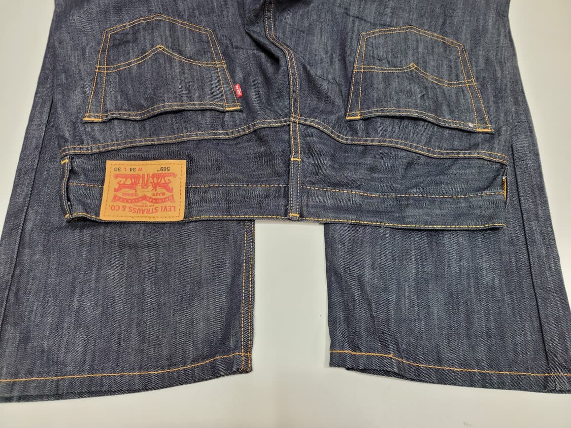 새상품급) LEVI'S 리바이스 569 와이드핏 데님 청바지 / 남 34 상품이미지4