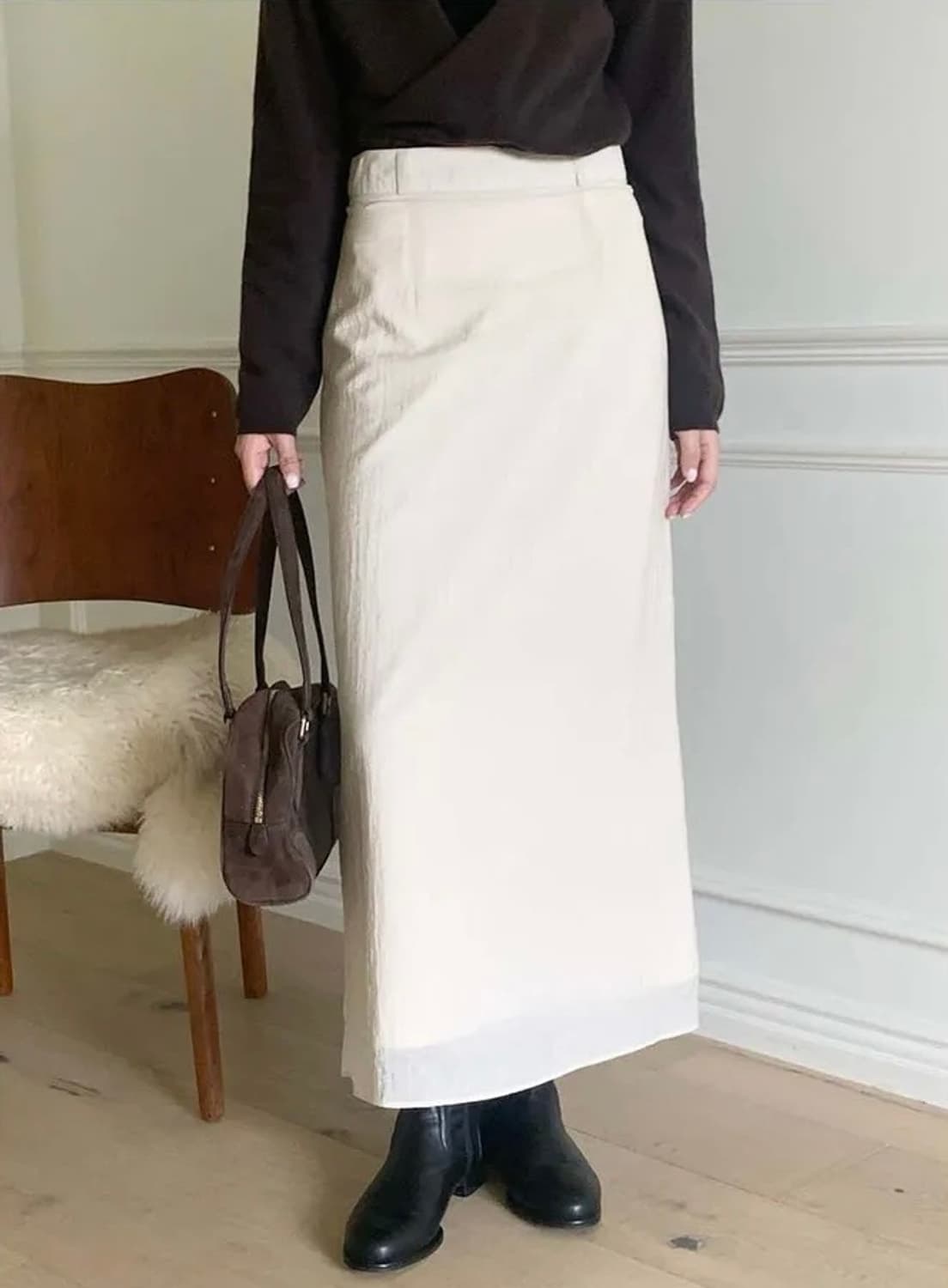 레이어드 롱스커트m 상품이미지6