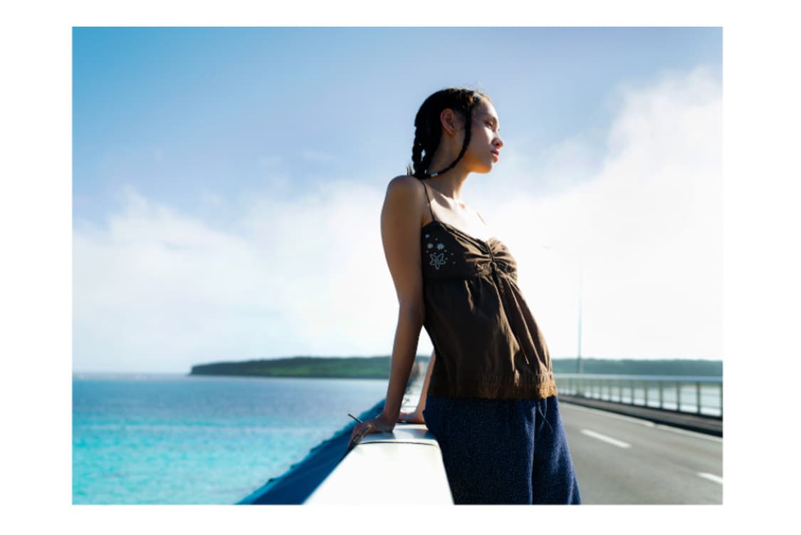 Coyseio Solar Stitch Mini Dress Brown 상품이미지3