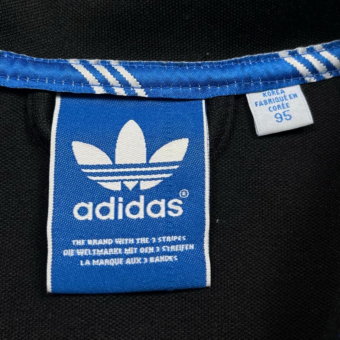 아디다스 블랙컬러 트레포일로고 유로파 트랙자켓 상품이미지3