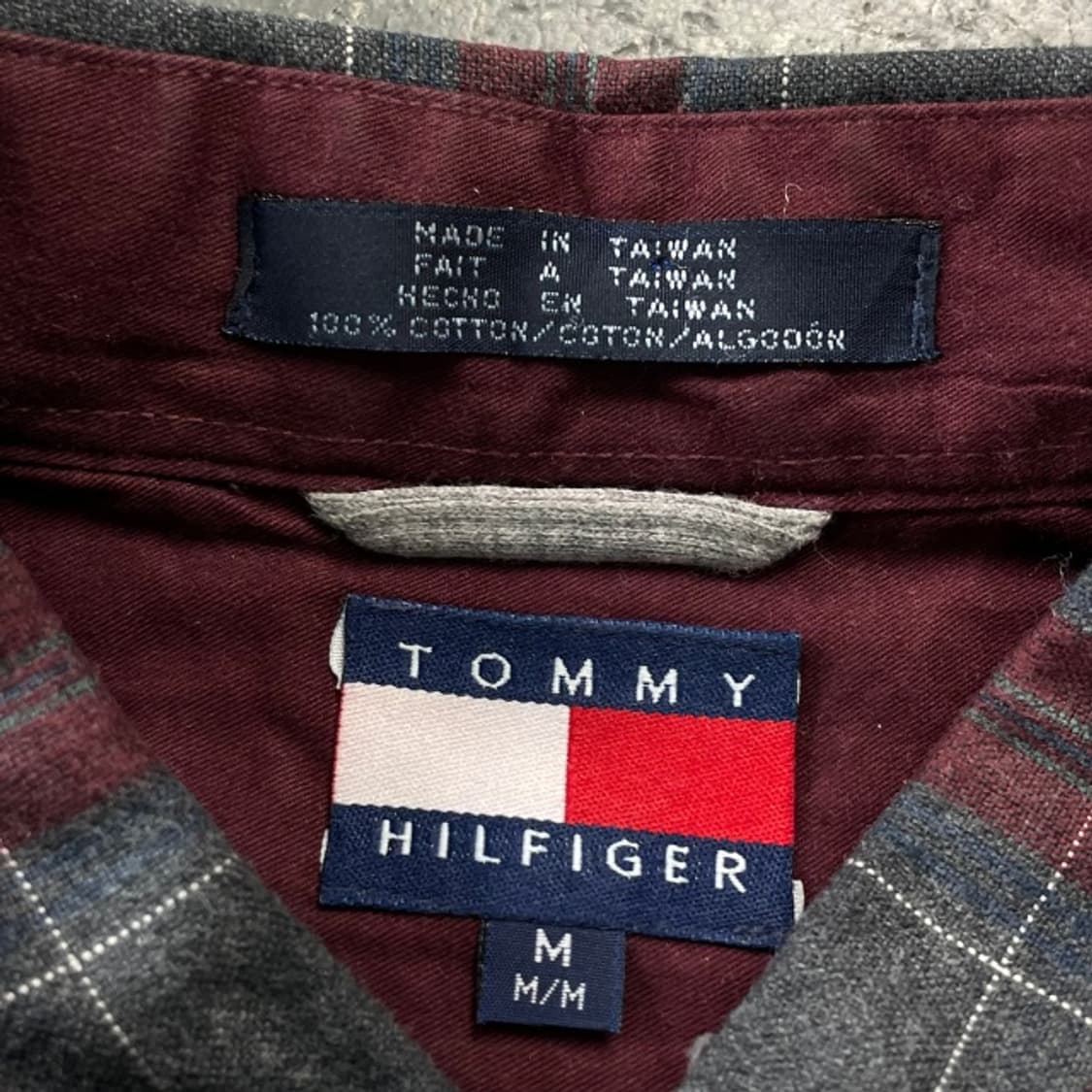 100 타미힐피거 월계수 체크 셔츠  상품이미지3