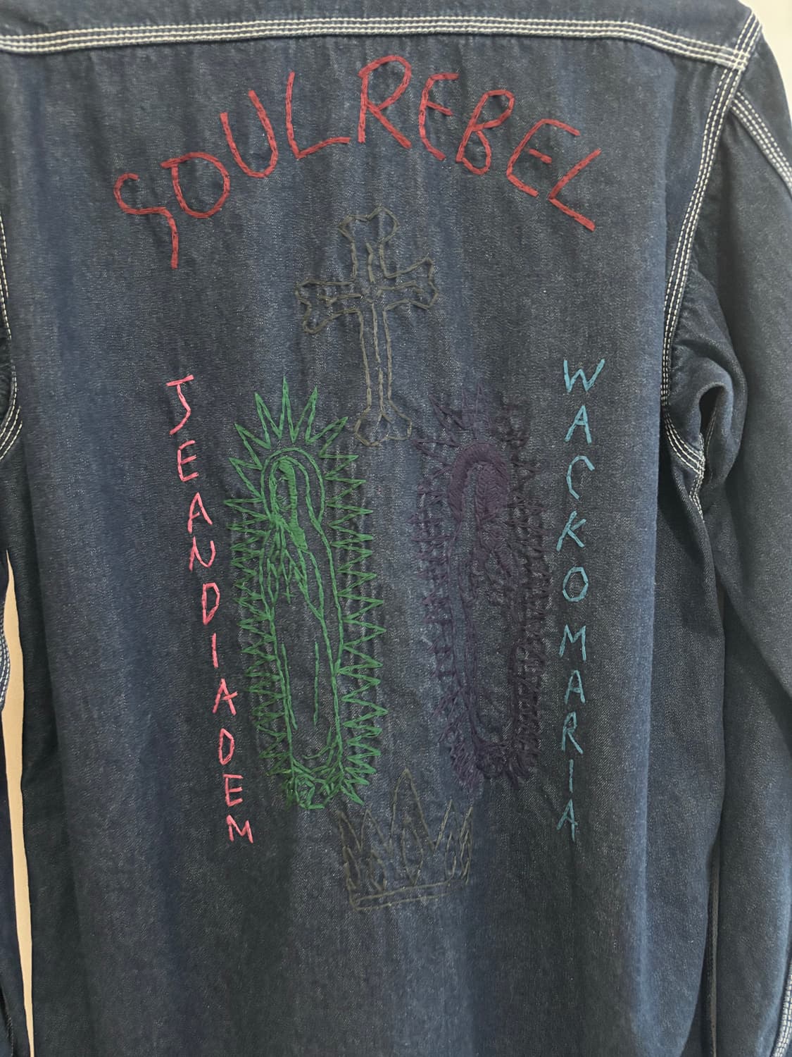 Wacko maria x jean diadem denim shirt jk 상품이미지6