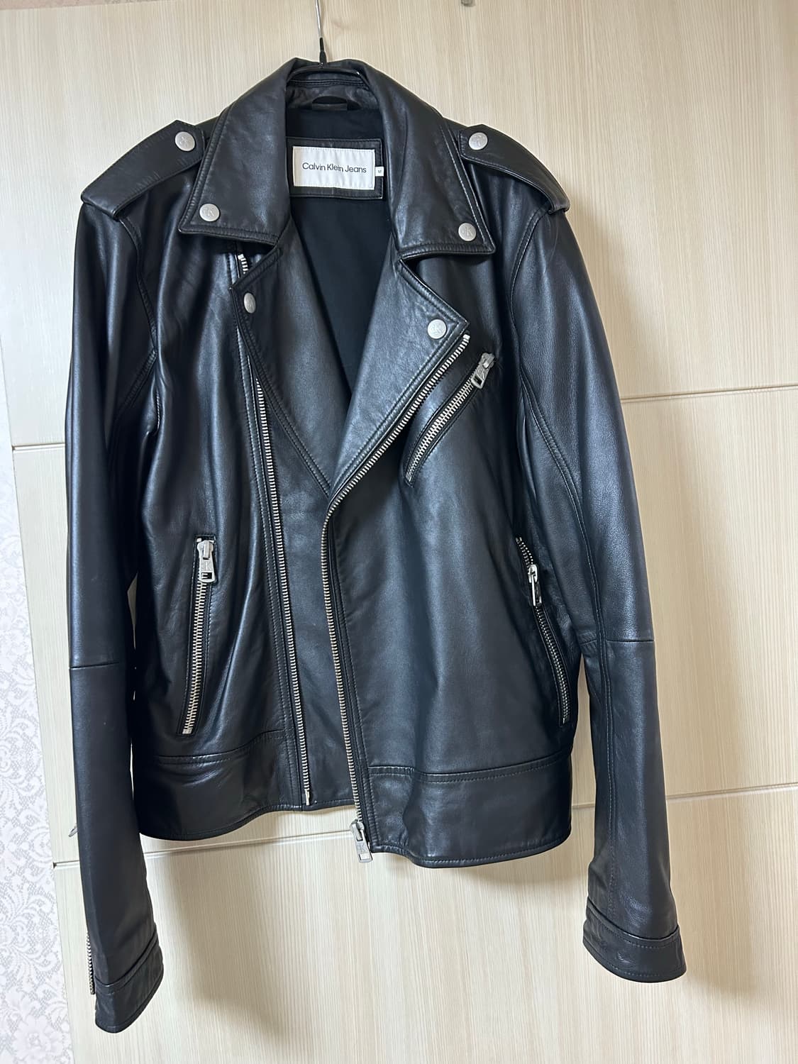 캘빈클라인 양가죽 레더자켓 상품이미지1