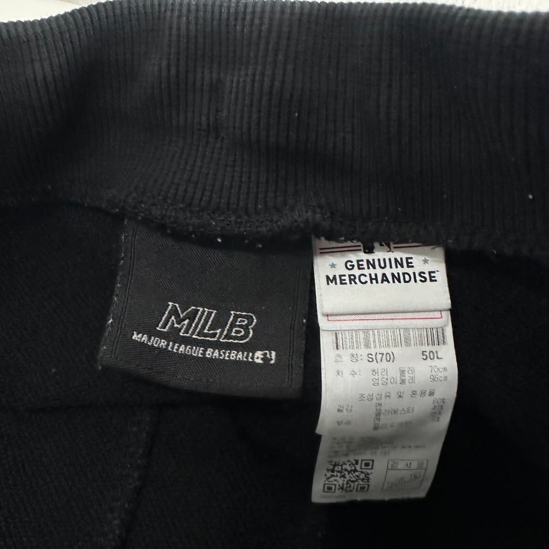S MLB 블랙 뉴욕양키즈 코튼 밴딩조거팬츠 상품이미지5