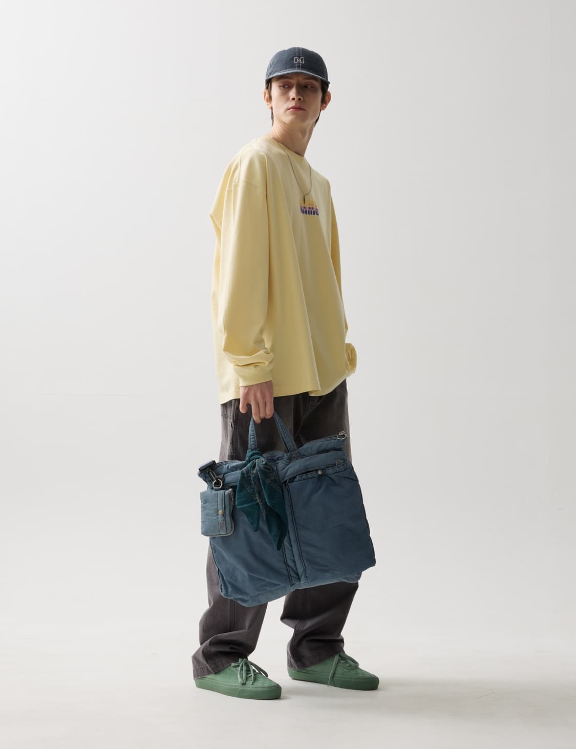 네이머클로딩 다이드 헬맷백 더스트블루 상품이미지1