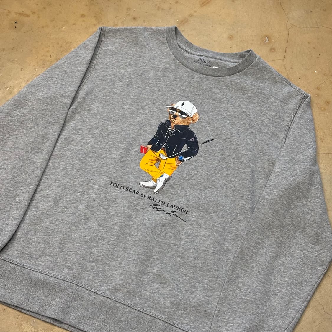 M 폴로랄프로렌 폴로베어 골프 그레이 맨투맨 상품이미지1