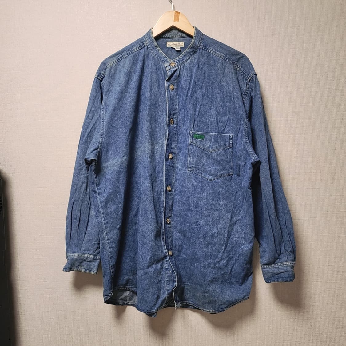 [XL] 게스 USA 헨리넥 청남방 데님셔츠 상품이미지1