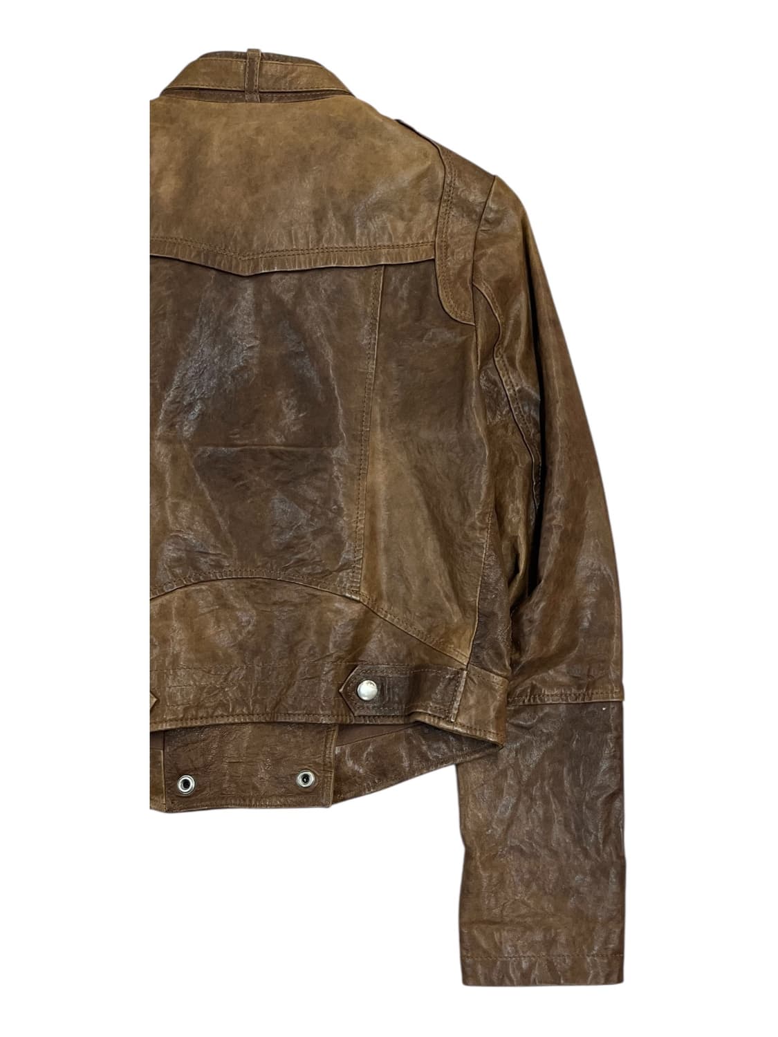 빈티지 양가죽 레더 자켓 브라운 85 #csz2146 상품이미지9