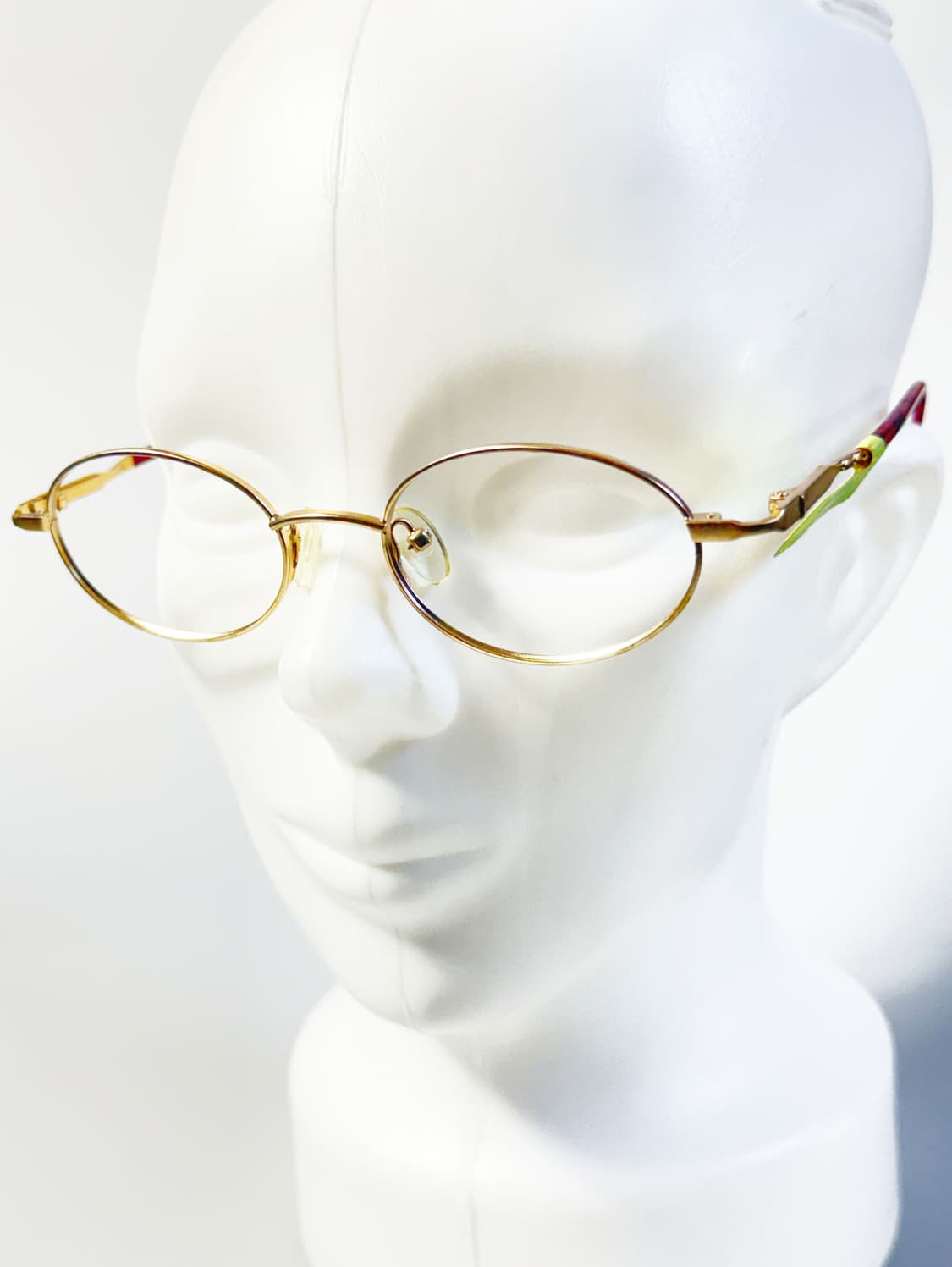 90s FORTH 골드 슬림 오벌 메탈 프레임 빈티지 안경 상품이미지8
