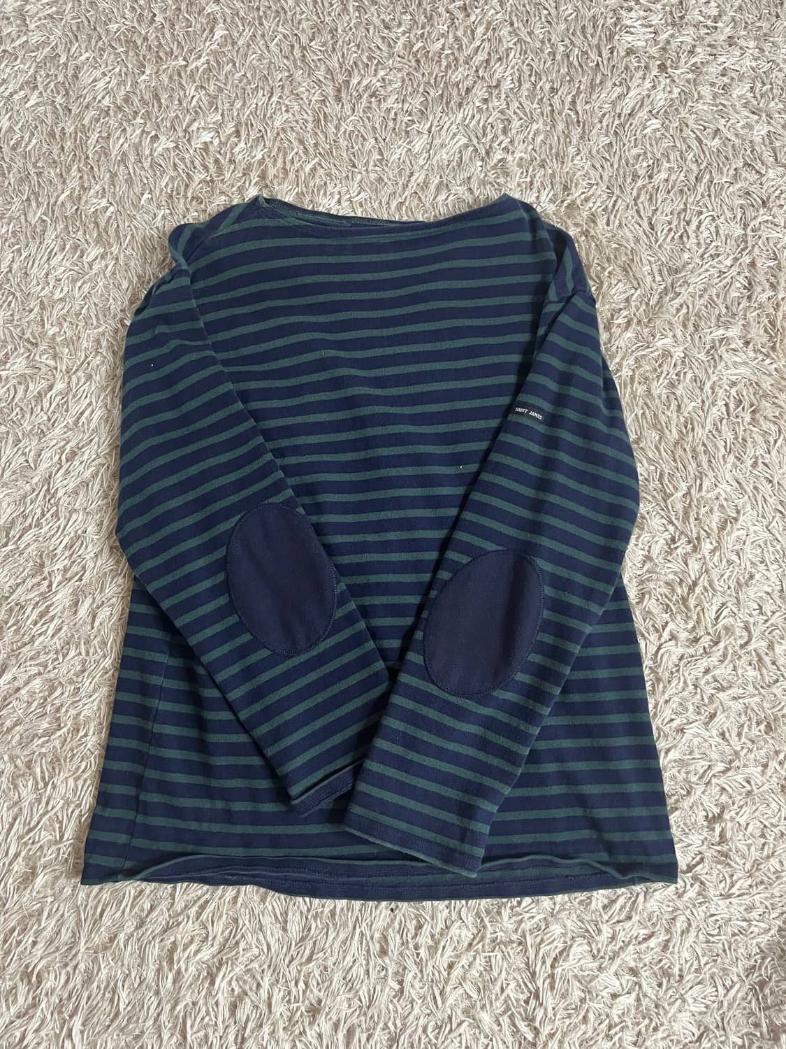 세인트제임스 스트라이프 긴팔 티셔츠 패치 상품이미지1