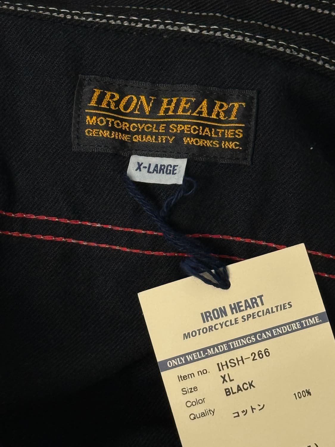 아이언하트 IHSH-266 12oz 데님 와바시 워크셔츠 상품이미지3