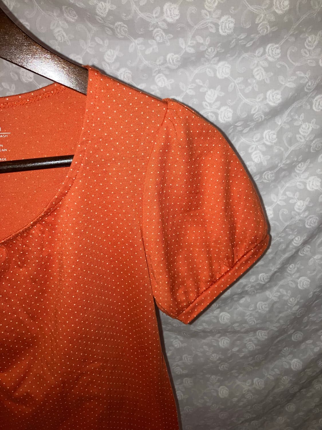 💌 Puff shoulder orange T-shirt. 상품이미지2