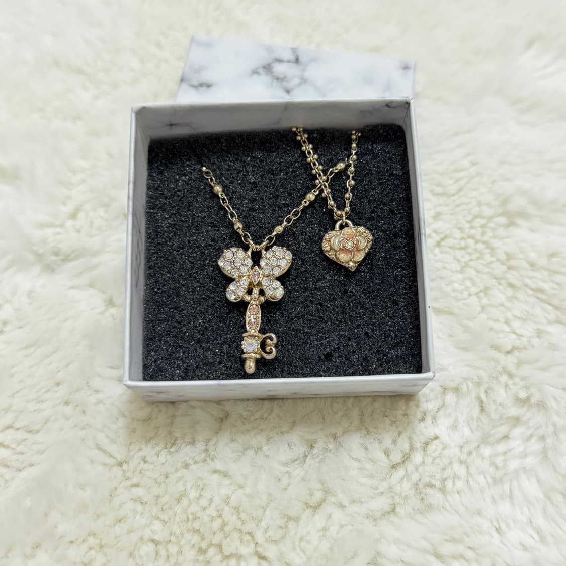 ANNA SUI 안나수이 나비열쇠 목걸이 2종 SET 빈티지 상품이미지2