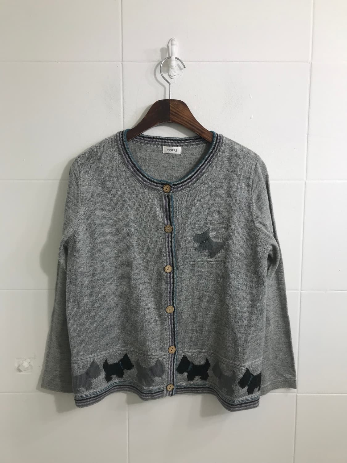 하구미 히피모리 청록 가디건 코디세트 상품이미지5