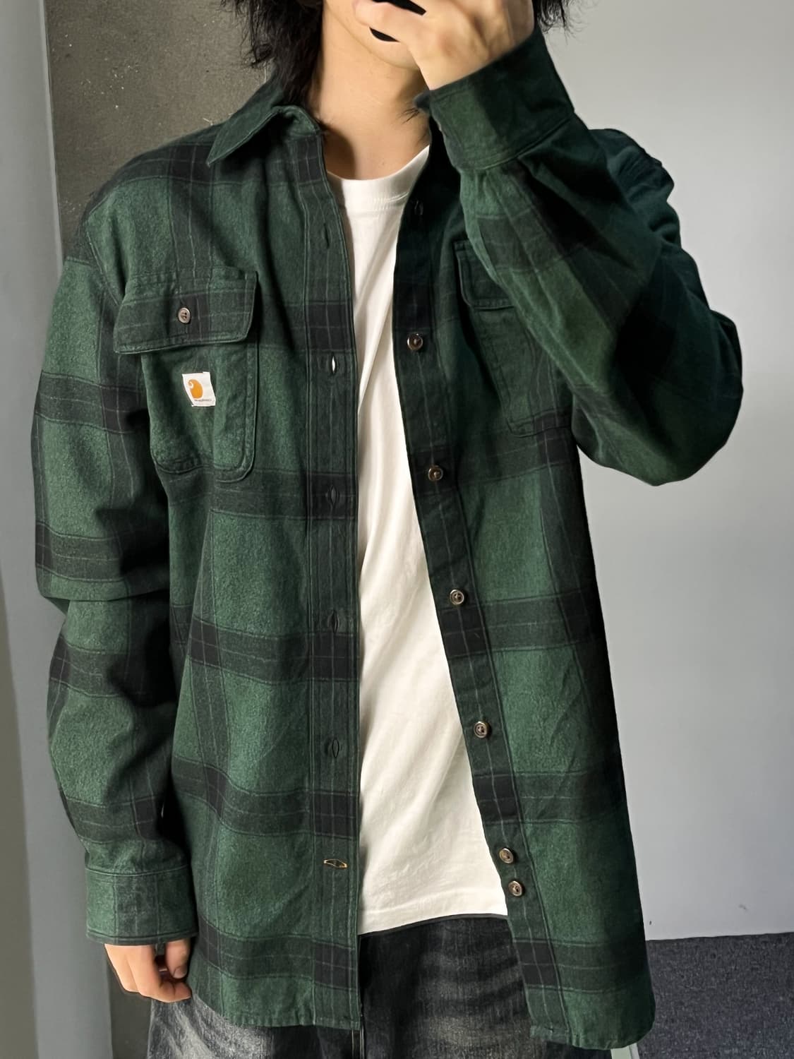 칼하트 플란넬 플레이드 체크 셔츠 상품이미지3