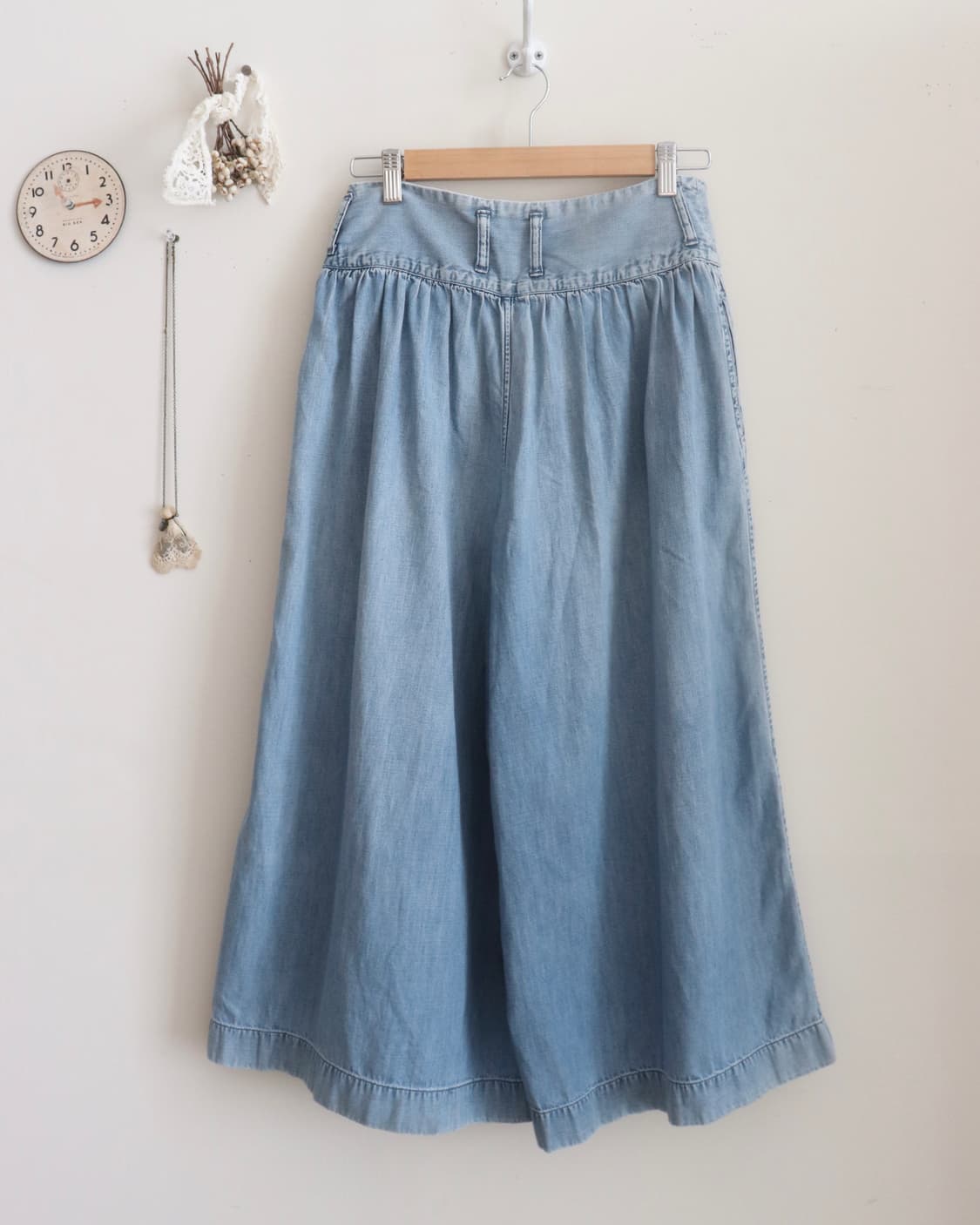 [45rpm] Light Denim Culottes Pants 상품이미지10