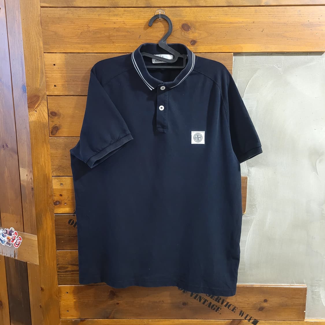 스톤아일랜드 폴로 로고패치 카라티 XL 상품이미지1