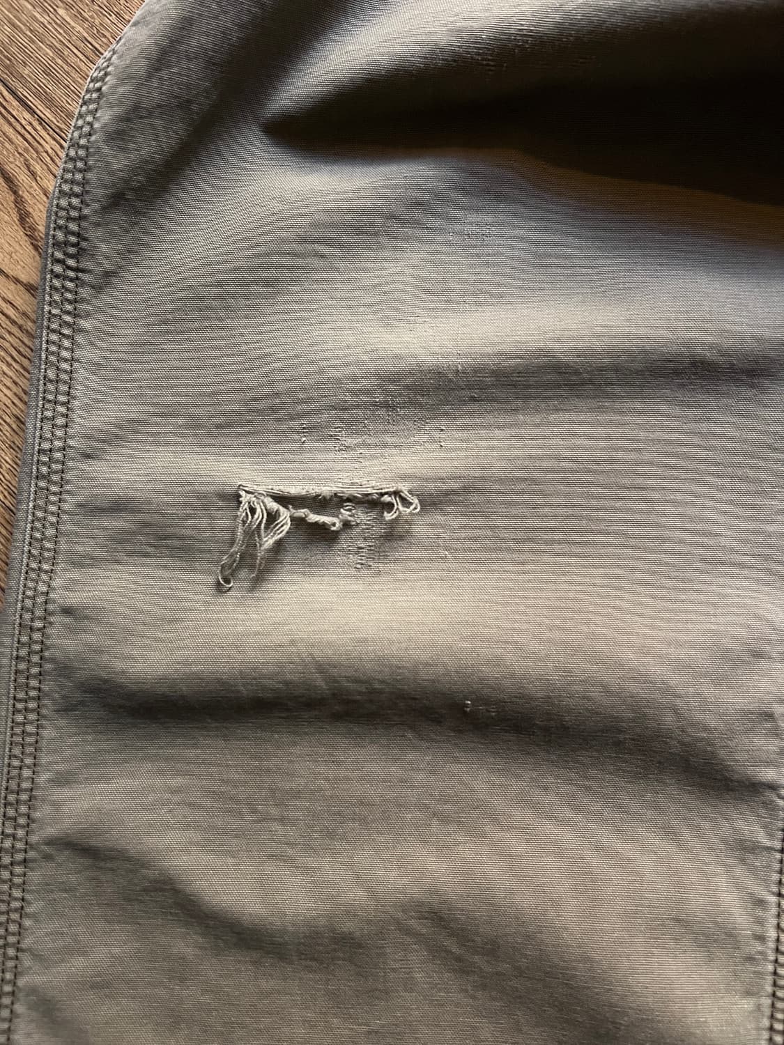 [36]칼하트 USA 빈티지 데미지드 라이트브라운 싱글니 카펜터 워크팬츠 상품이미지5