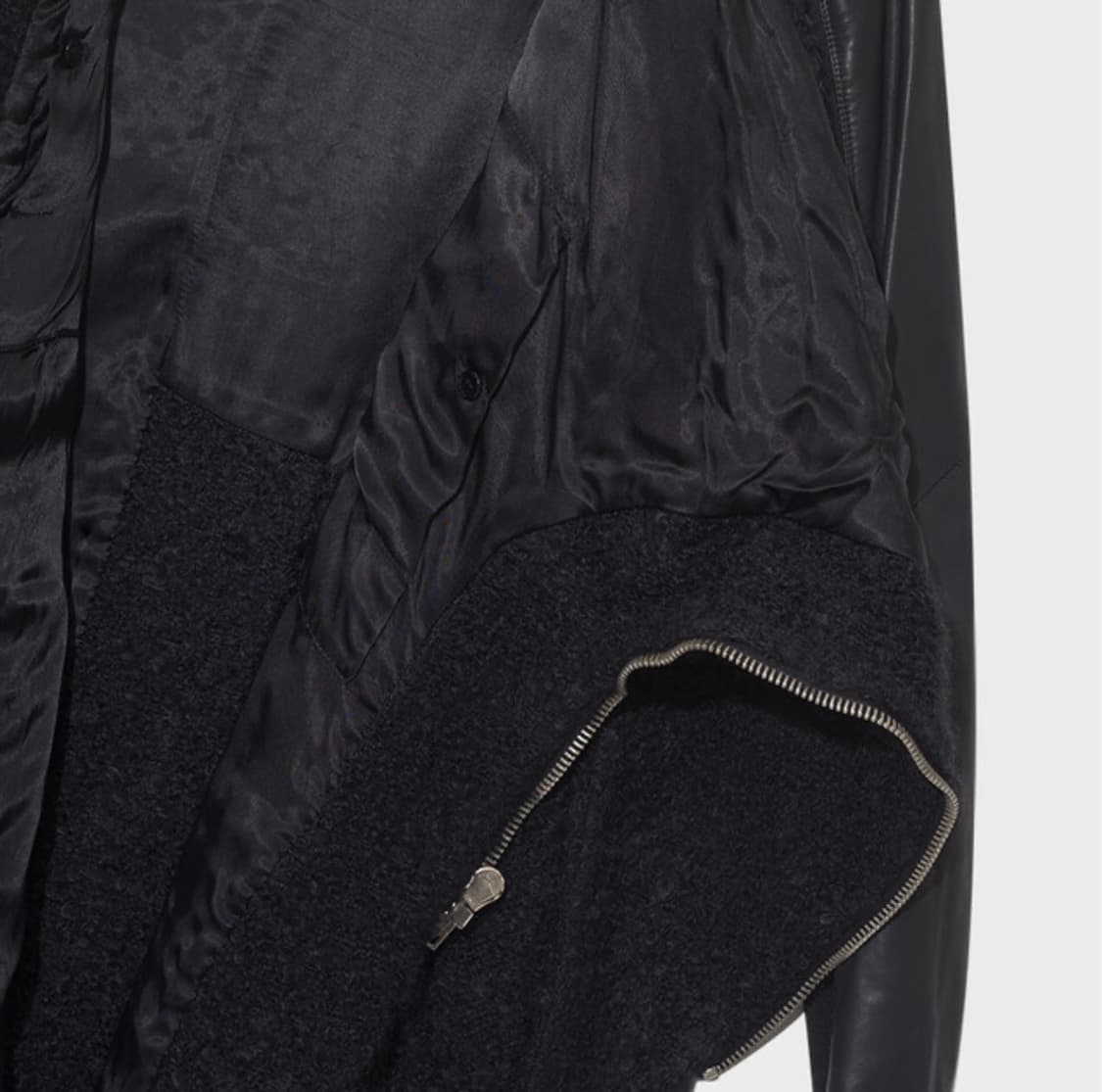 모헤어 가죽소매 coat 상품이미지8