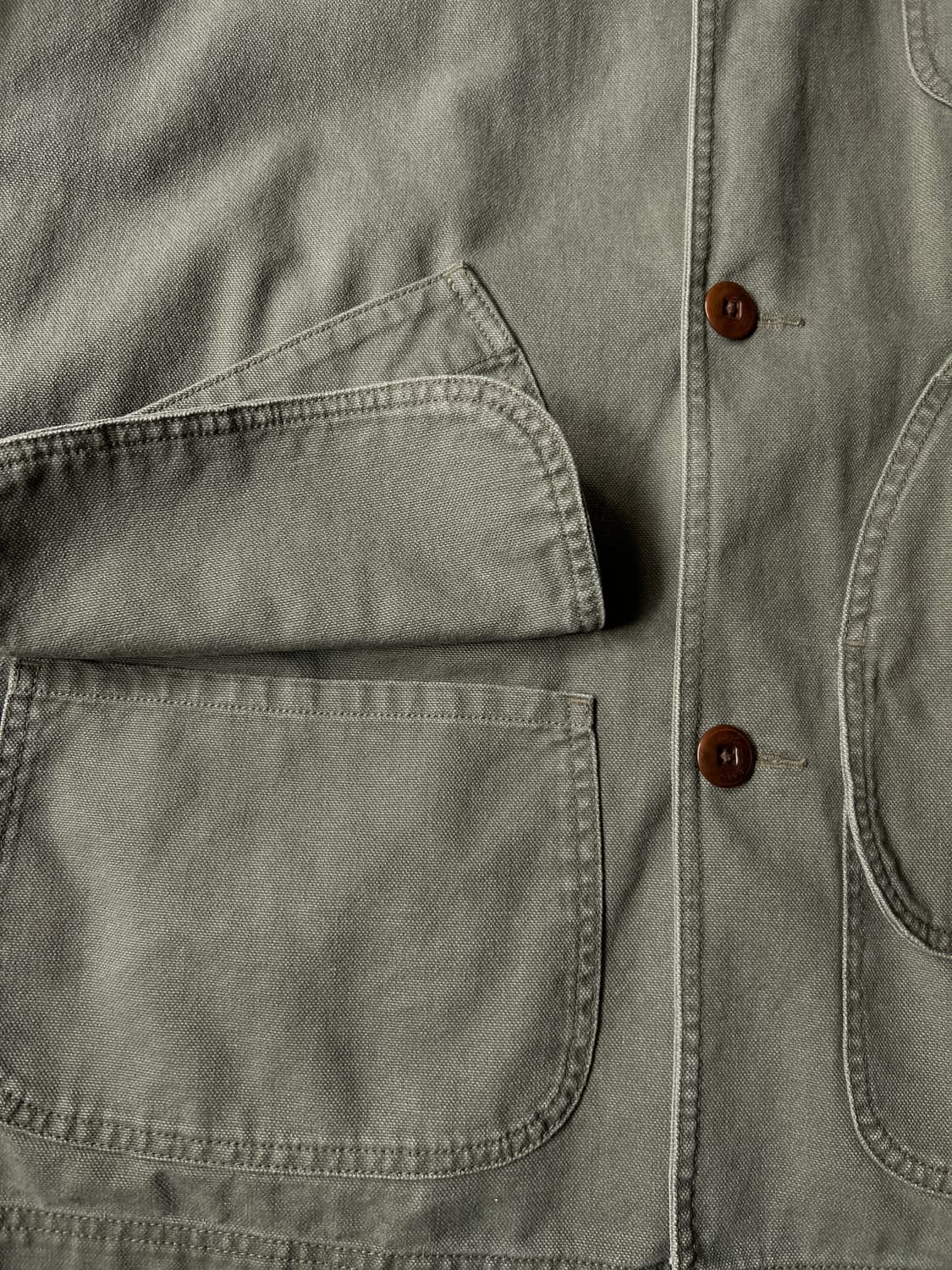 [L]L.L.Bean USA 엘엘빈 프리마로프트 체크라이닝 카키 헌팅자켓 상품이미지4