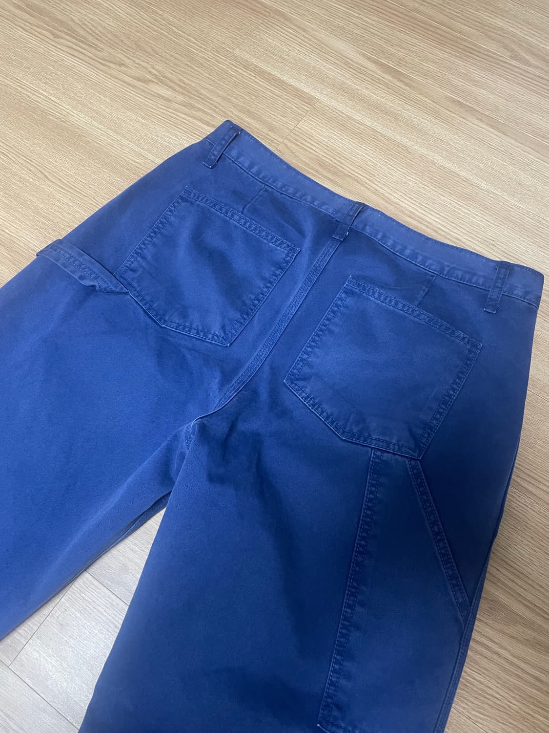 [M] A.TA CUT OFF CARPENTER PANTS (BLUE) 상품이미지2