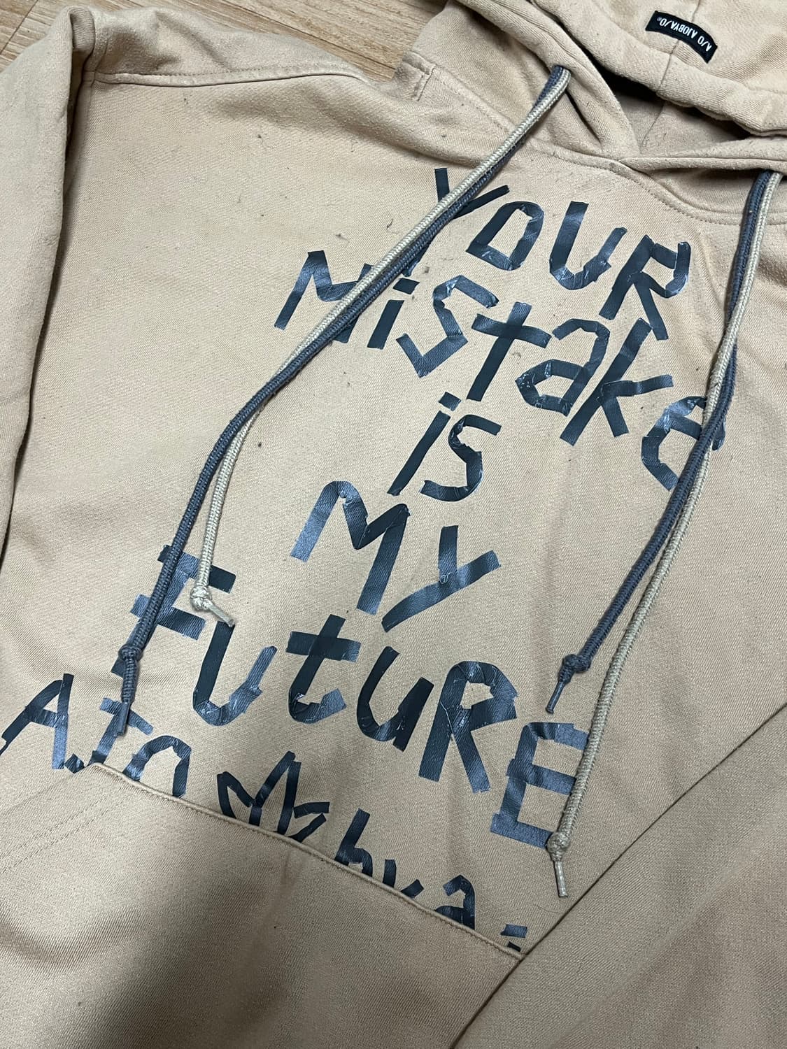 아조바이아조 후드티 베이지 L 상품이미지3