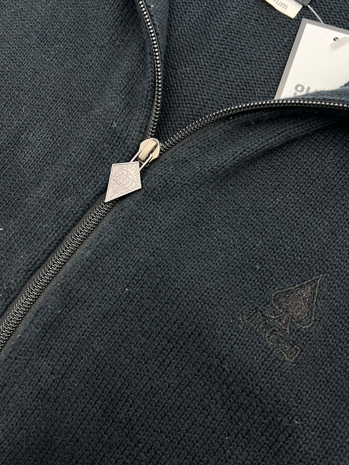 빈티지 후드 니트 집업 상품이미지3