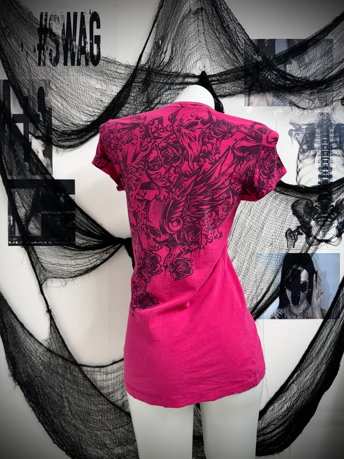 00s skull printing halfsleeve 상품이미지3