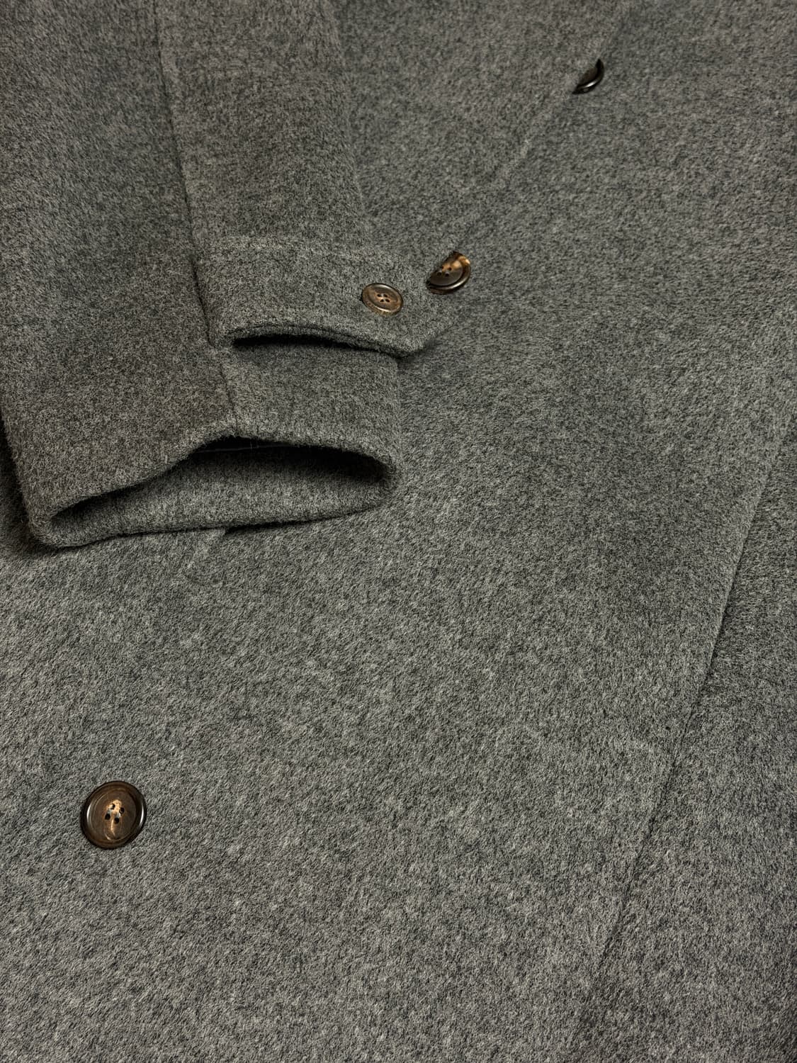 [S] 파사드패턴 캐시미어 발마칸 코트 차콜 상품이미지5