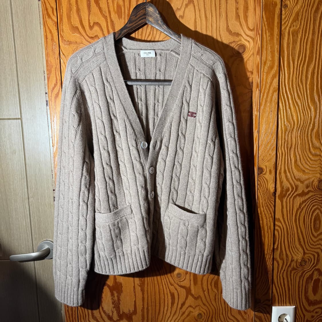 셀린느 트리옹프 캐시미어 니트 가디건 상품이미지5