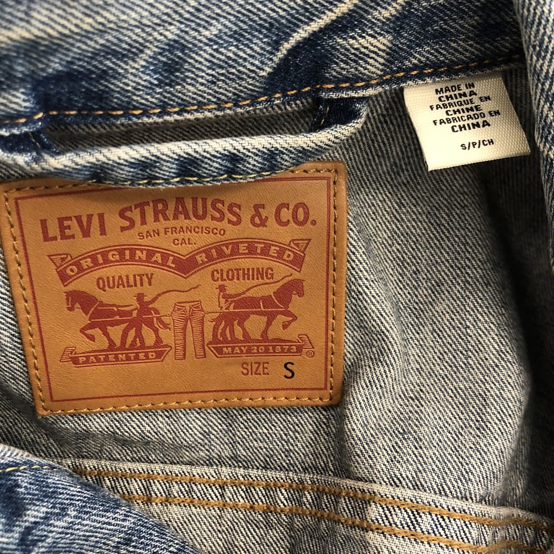 리바이스 R탭 스탠다드 트러커자켓 S  상품이미지5