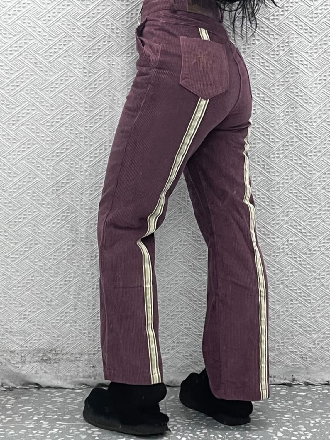 스컬프터 빈티지 레트로 테이프라인 코듀로이 바지 XS C08593 상품이미지2