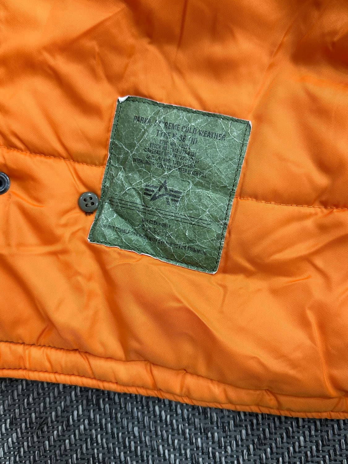 알파인더스트리 N-3B 파카 카키 상품이미지4