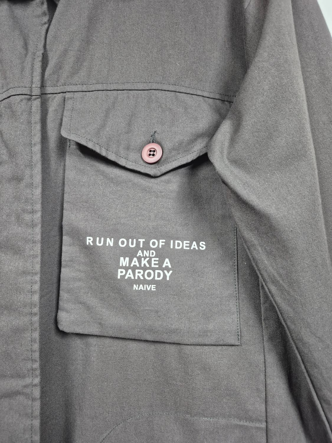 챠콜 경량 롱 자켓 상품이미지4